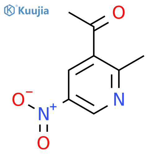 1-(2-methyl-5-nitro-3-pyridinyl)-Ethanone structure