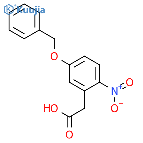 BENZENEACETIC ACID, 2-NITRO-5-(PHENYLMETHOXY)- structure