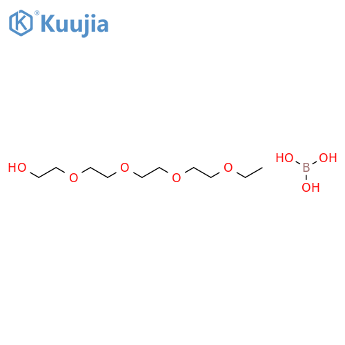 3,6,9,12-Tetraoxatetradecan-1-ol, ester with boric acid (H3BO3) structure