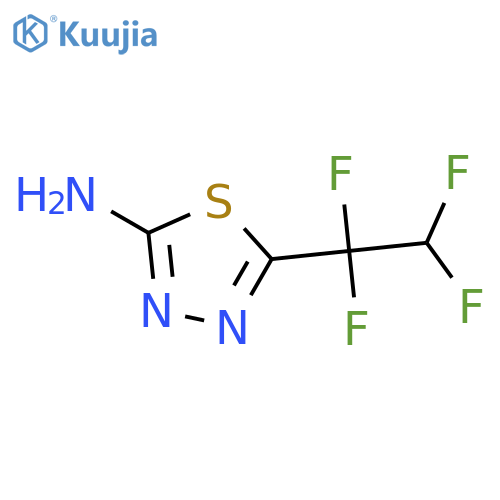 1,3,4-THIADIAZOL-2-AMINE, 5-(1,1,2,2-TETRAFLUOROETHYL)- structure