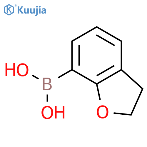 (2,3-dihydro-1-benzofuran-7-yl)boronic acid structure