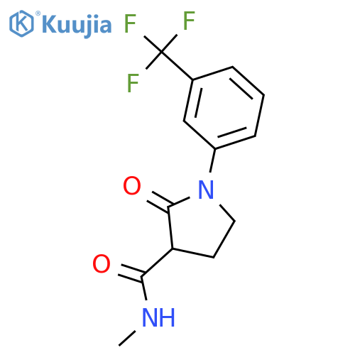 N-Methyl-2-oxo-1-(3-(trifluoromethyl)phenyl)pyrrolidine-3-carboxamide structure
