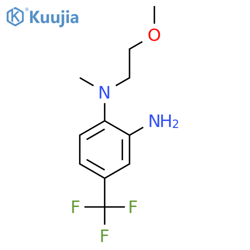 1,2-Benzenediamine, N1-(2-methoxyethyl)-N1-methyl-4-(trifluoromethyl)- structure