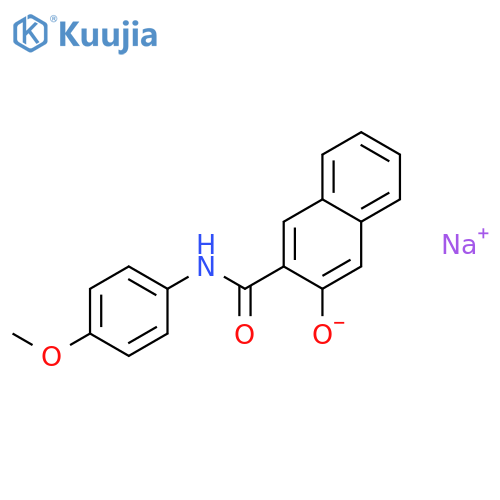 sodium 3-[(4-methoxyphenyl)carbamoyl]naphthalen-2-olate structure