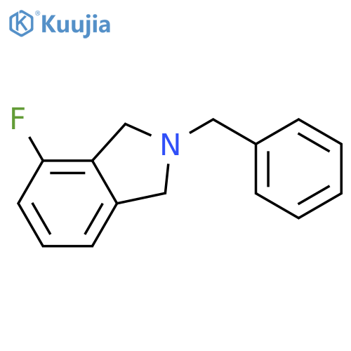 1H-Isoindole, 4-fluoro-2,3-dihydro-2-(phenylmethyl)- structure