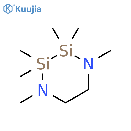 1,4-Diaza-2,3-disilacyclohexane, 1,2,2,3,3,4-hexamethyl- structure