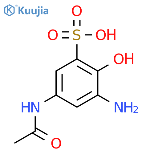 Benzenesulfonic acid,5-(acetylamino)-3-amino-2-hydroxy- structure