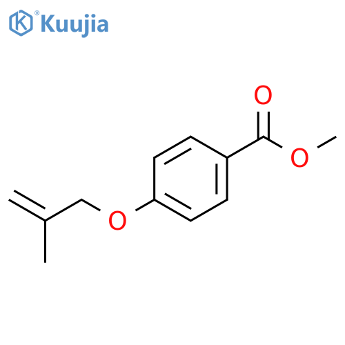 Benzoic acid, 4-[(2-methyl-2-propenyl)oxy]-, methyl ester structure
