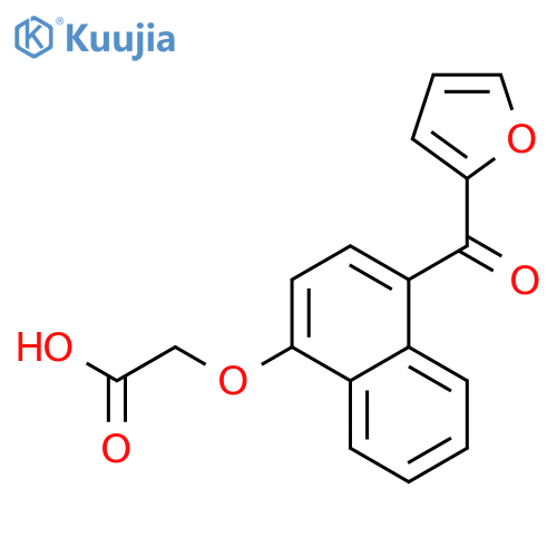 {[4-(furan-2-ylcarbonyl)naphthalen-1-yl]oxy}acetic acid structure