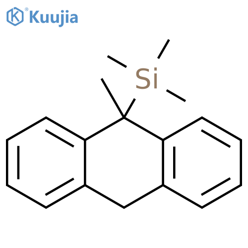Silane, (9,10-dihydro-9-methyl-9-anthracenyl)trimethyl- structure