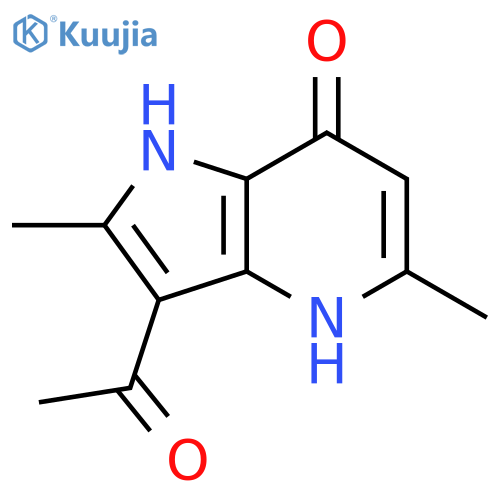 3-acetyl-1,4-dihydro-2,5-dimethyl-7H-Pyrrolo[3,2-b]pyridin-7-one structure