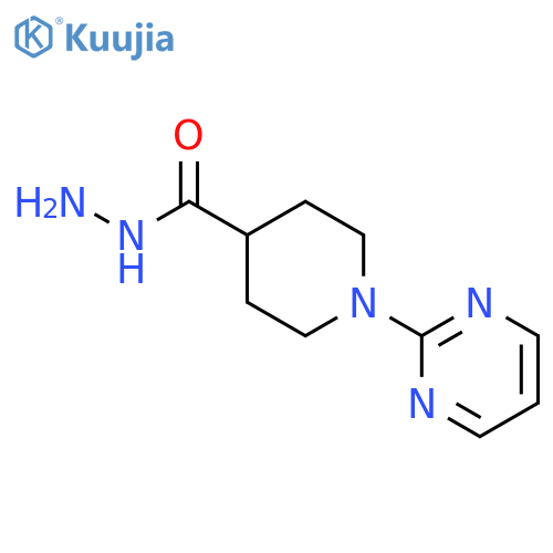 1-Pyrimidin-2-ylpiperidine-4-carbohydrazide structure