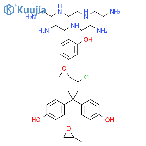 Phenol,4,4'-(1-methylethylidene)bis-,polymerwith(chloromethyl)oxirane,reactionproductswithdiethylenetriamine,phenol,propyleneoxideandtriethylenetetramine structure