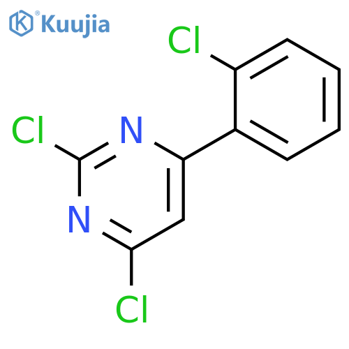 2,4-dichloro-6-(2-chlorophenyl)pyrimidine structure