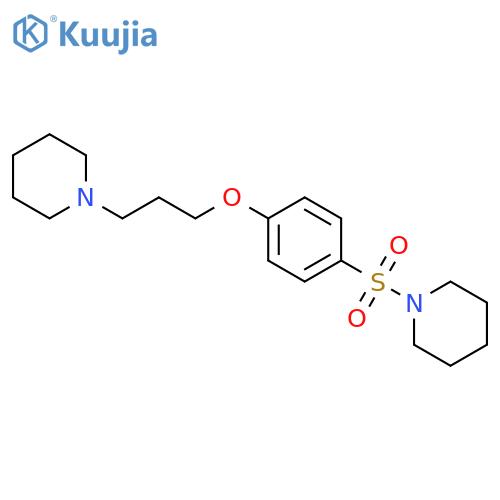 Piperidine, 1-[[4-[3-(1-piperidinyl)propoxy]phenyl]sulfonyl]- structure