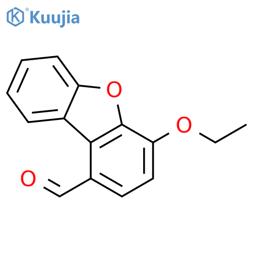 1-Dibenzofurancarboxaldehyde, 4-ethoxy- structure