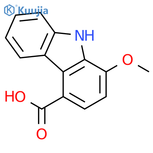 9H-CARBAZOLE-4-CARBOXYLIC ACID, 1-METHOXY- structure