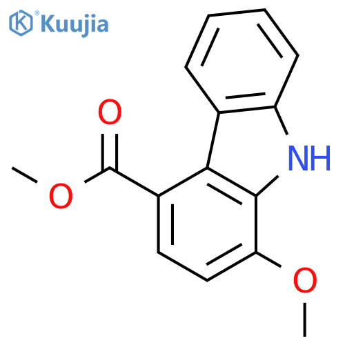 9H-Carbazole-4-carboxylic acid, 1-methoxy-, methyl ester structure