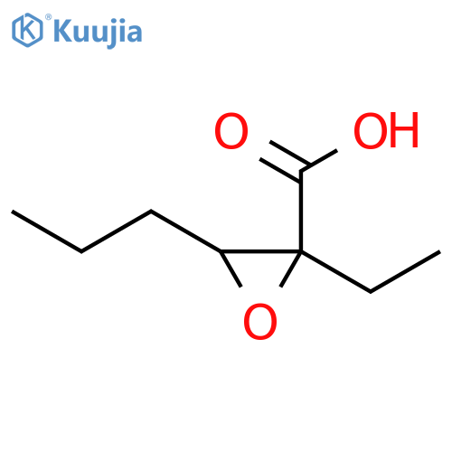 Hexanoic acid, 2,3-epoxy-2-ethyl- (6CI) structure
