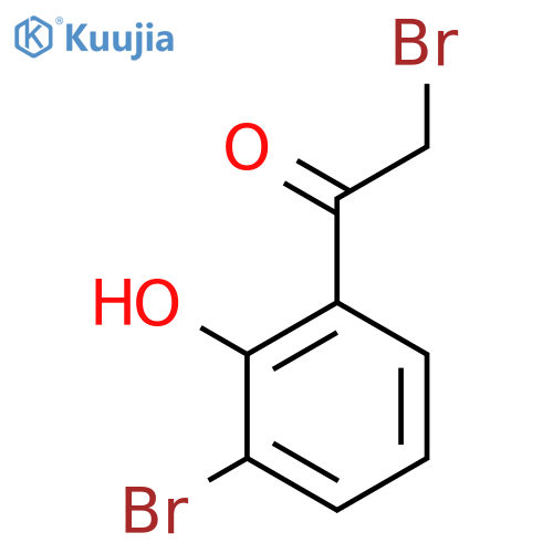 2-Bromo-1-(3-bromo-2-hydroxyphenyl)ethanone structure