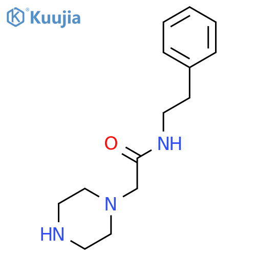2-(Piperazin-1-yl)-aceticacidN-(2-phenylethyl)-amide structure