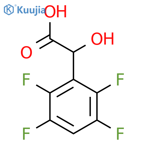 2-hydroxy-2-(2,3,5,6-tetrafluorophenyl)acetic acid structure