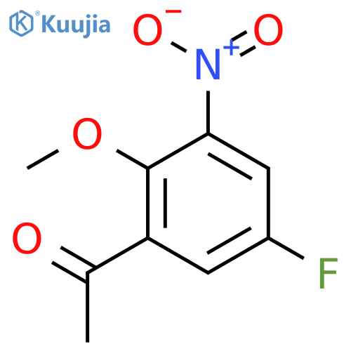 1-(5-Fluoro-2-methoxy-3-nitrophenyl)ethanone structure
