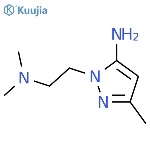 2-[2-(dimethylamino)ethyl]-5-methylpyrazol-3-amine structure