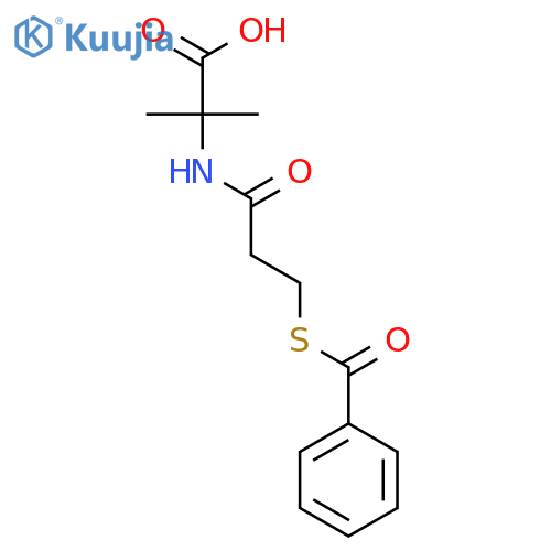 Alanine, N-[3-(benzoylthio)-1-oxopropyl]-2-methyl- structure