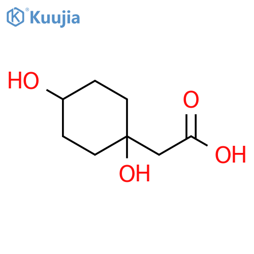 2-(1,4-dihydroxycyclohexyl)acetic acid structure