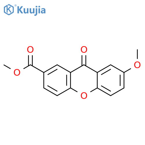 9H-XANTHENE-2-CARBOXYLIC ACID, 7-METHOXY-9-OXO-, METHYL ESTER structure