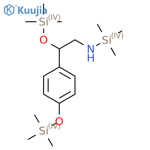 Silanamine, 1,1,1-trimethyl-N-[2-[(trimethylsilyl)oxy]-2-[4-[(trimethylsilyl)oxy]phenyl]ethyl]- structure