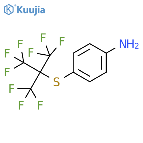Benzenamine, 4-[[2,2,2-trifluoro-1,1-bis(trifluoromethyl)ethyl]thio]- structure