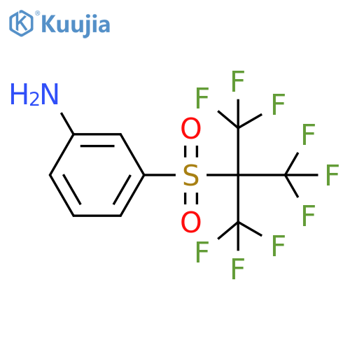 Benzenamine, 3-[[2,2,2-trifluoro-1,1-bis(trifluoromethyl)ethyl]sulfonyl]- structure