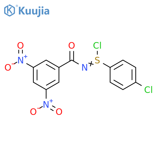 Benzenesulfinimidoyl chloride, 4-chloro-N-(3,5-dinitrobenzoyl)- structure