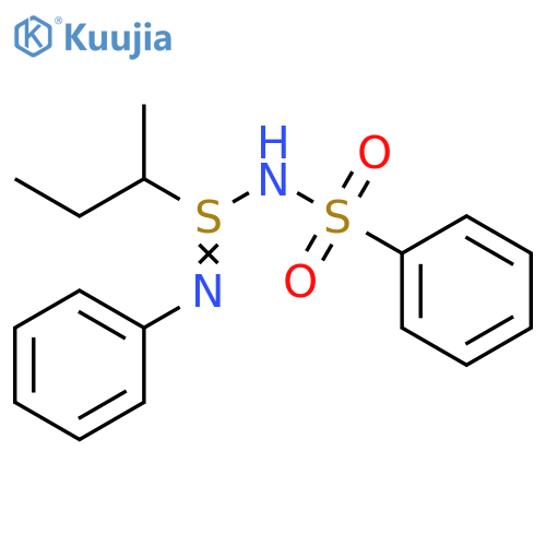Benzenesulfonamide, N-(S-butyl-N-phenylsulfinimidoyl)- structure