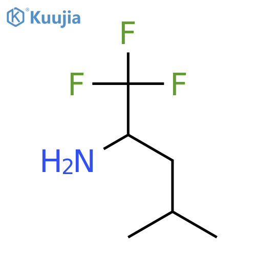 1,1,1-trifluoro-4-methylpentan-2-amine structure
