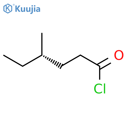 Hexanoyl chloride, 4-methyl-, (S)- structure