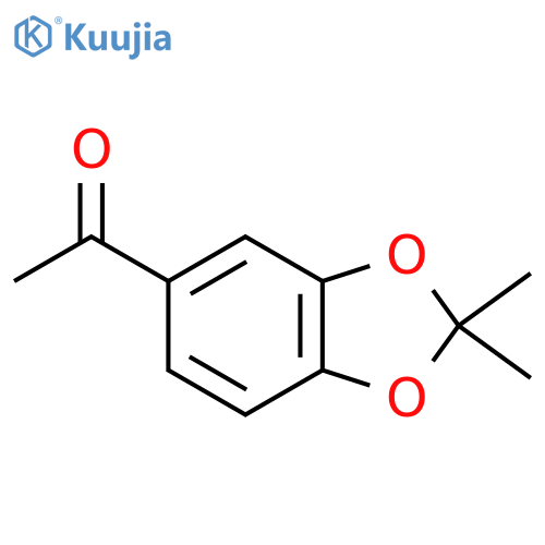 1-(2,2-dimethyl-1,3-dioxaindan-5-yl)ethan-1-one structure