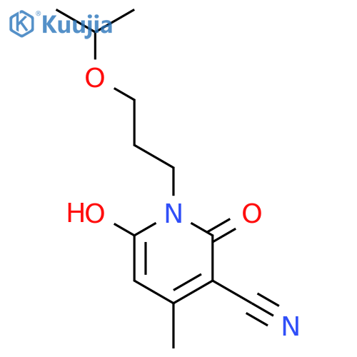 1-Isoproxypropyl-1,2-Dihydro-6-Hydroxy-4-Methyl-2-Oxo-3-Pyridinecarbonitrile structure