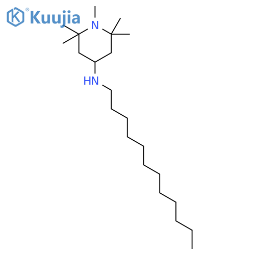 4-PIPERIDINAMINE, N-DODECYL-1,2,2,6,6-PENTAMETHYL- structure