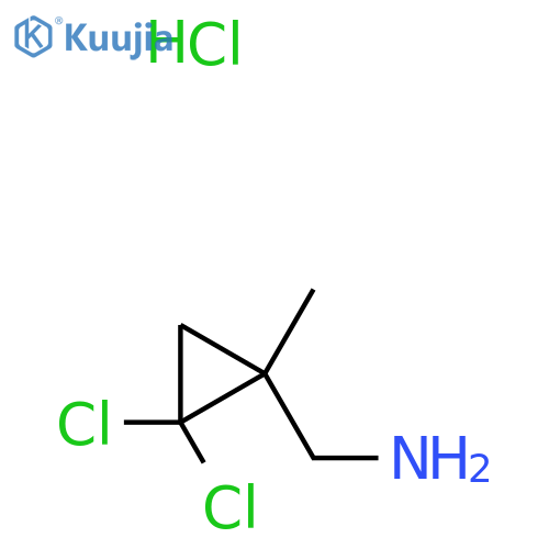 (2,2-Dichloro-1-methylcyclopropyl)methanamine hydrochloride structure