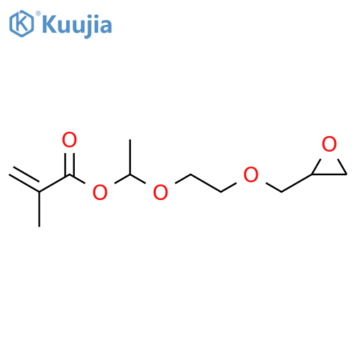 2-Propenoic acid, 2-methyl-, 1-[2-(oxiranylmethoxy)ethoxy]ethyl ester structure