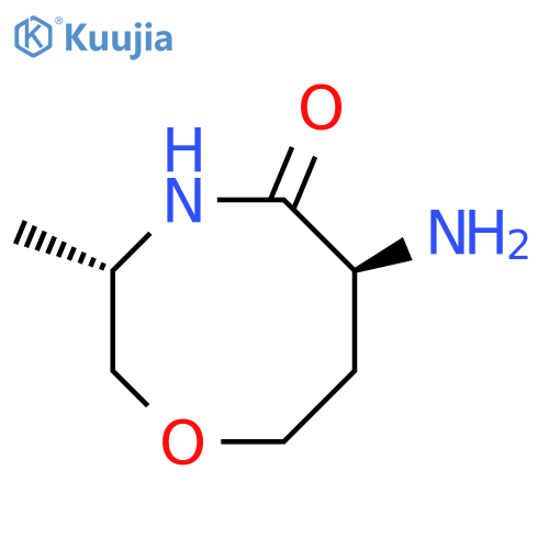 2H-1,4-Oxazocin-5(6H)-one, 6-aminotetrahydro-3-methyl-, (3S,6S)- (9CI) structure