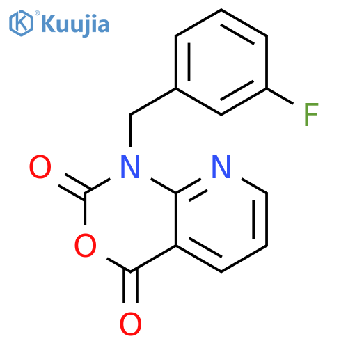 2H-PYRIDO[2,3-D][1,3]OXAZINE-2,4(1H)-DIONE, 1-[(3-FLUOROPHENYL)METHYL]- structure