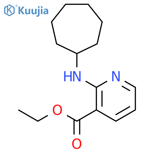 3-PYRIDINECARBOXYLIC ACID, 2-(CYCLOHEPTYLAMINO)-, ETHYL ESTER structure