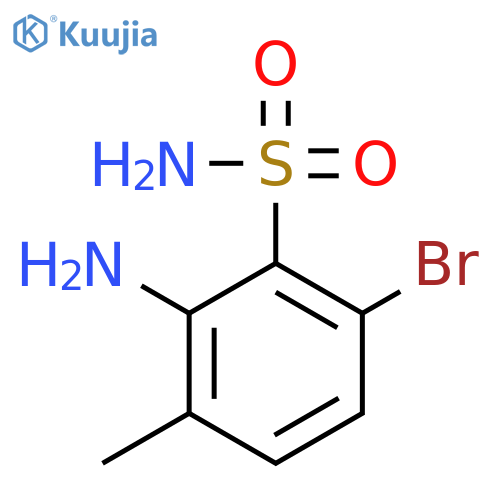 BENZENESULFONAMIDE, 2-AMINO-6-BROMO-3-METHYL- structure