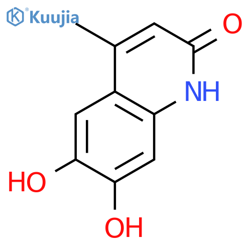 6,7-dihydroxy-4-methyl-1,2-dihydroquinolin-2-one structure