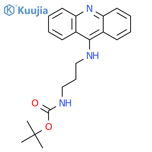 Carbamic acid, [3-(9-acridinylamino)propyl]-, 1,1-dimethylethyl ester structure