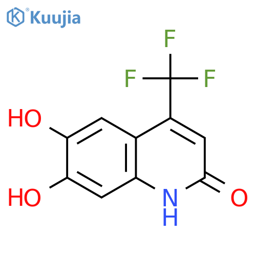 2(1H)-QUINOLINONE, 6,7-DIHYDROXY-4-(TRIFLUOROMETHYL)- structure